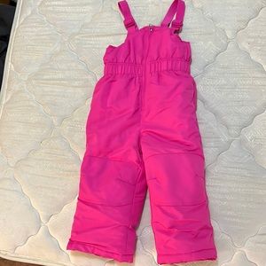 Toddler girls ski bib pink 3T